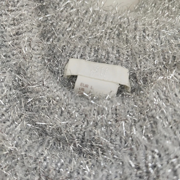 Sparkly Garland Sweater / Silver / Holiday Sweater / Size Large - Picture 5 of 5